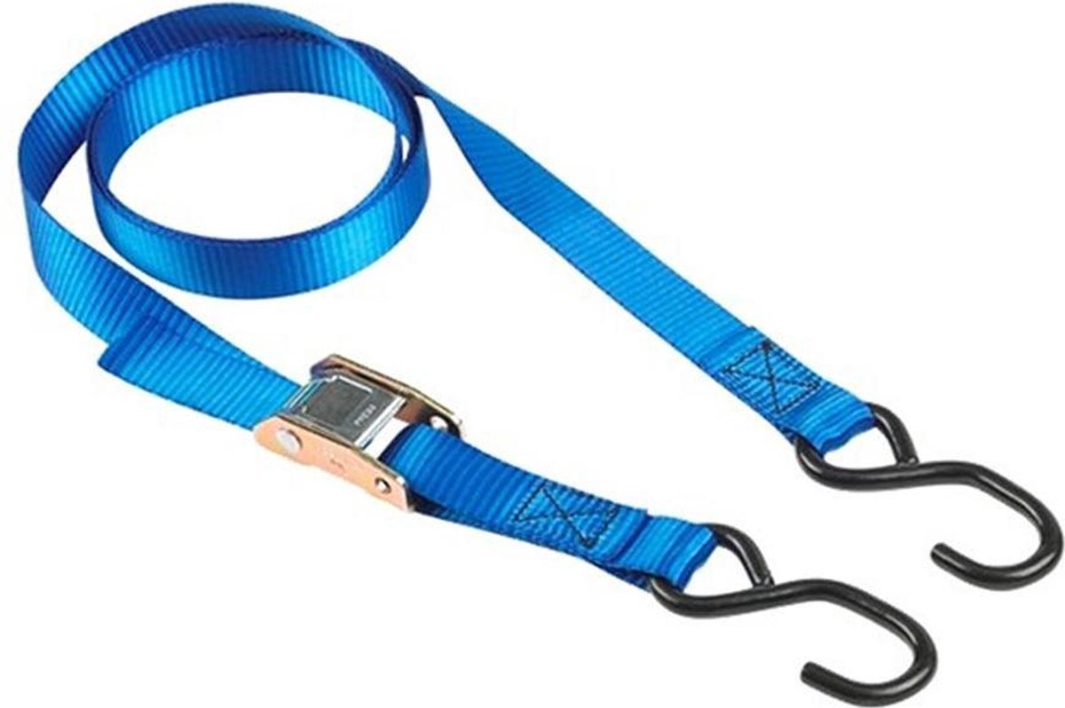 Masterlock master lock 4368eurdat spanband eindloos met klemgesp en s-haak - 2m x 25mm - set van 2