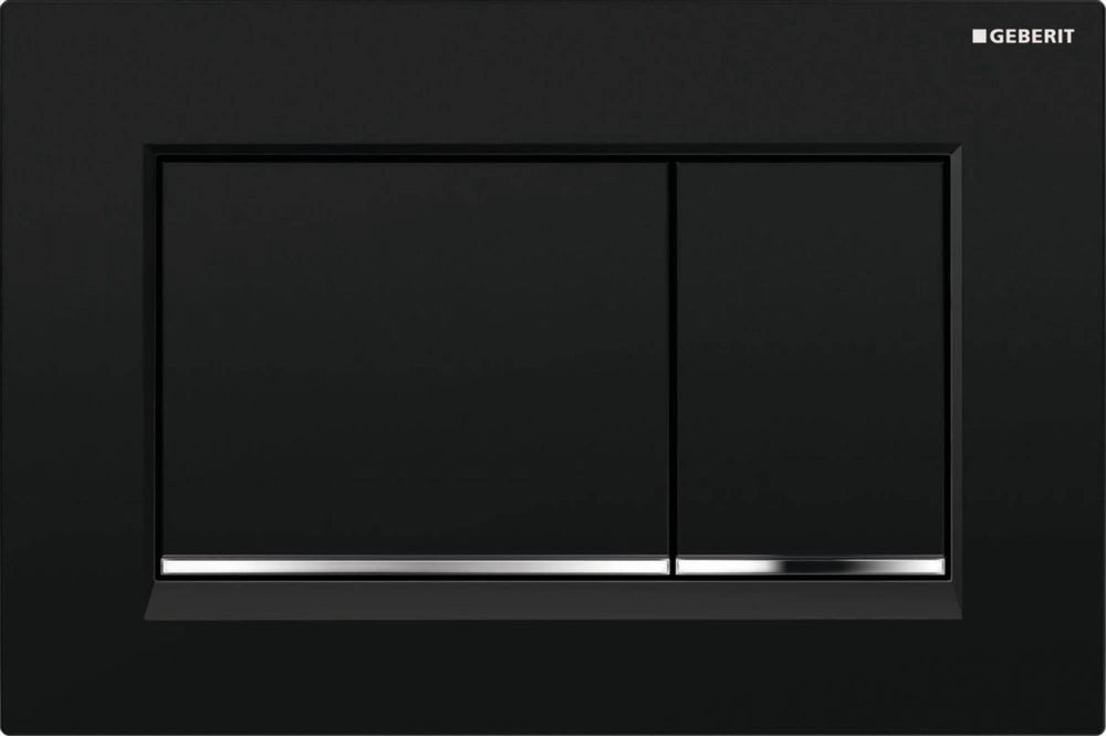 Geberit sigma30 bedieningspaneel, zwart - 115883km1