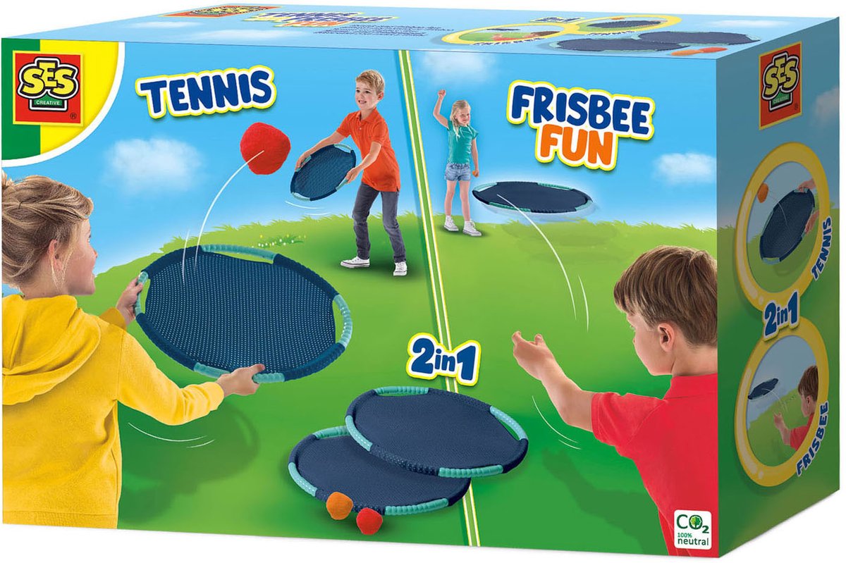 Zijn tennis en frisbee plezier