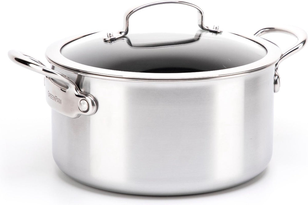 Greenpan barcelona evershine kookpot met deksel 20cm 3.1l