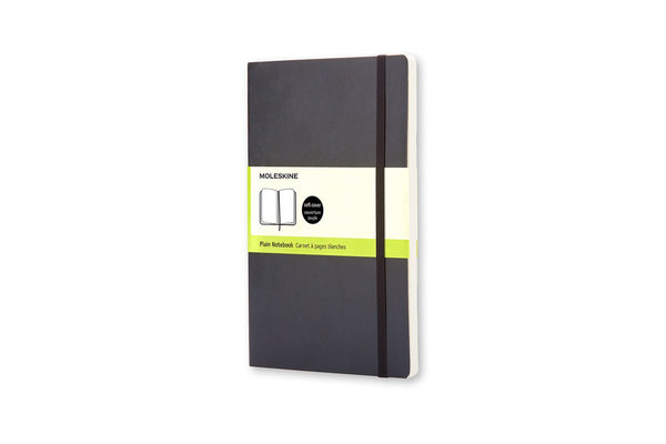 Moleskine classic notitieboek - large - softcover - blanco - zwart