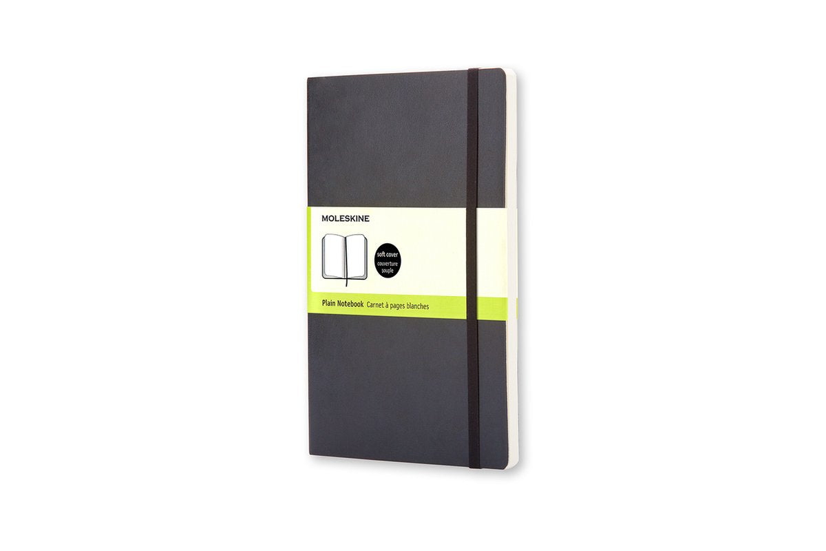 Moleskine classic notitieboek - large - softcover - blanco - zwart