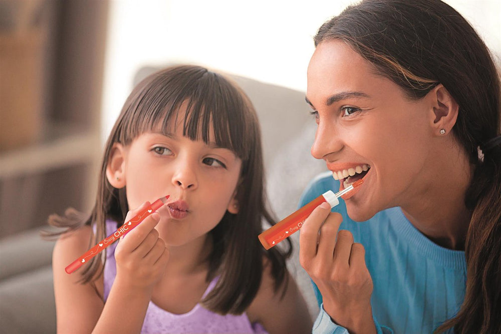 Clementoni gekke chique lipgloss en lipliner oranje