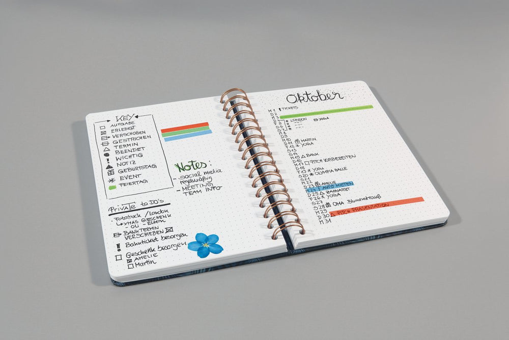 Sigel - spiraal notitieboek - a5 - jolie - hardcover - 240 pagina's - dots - 120 grams papier- sweet dots - si-jn601