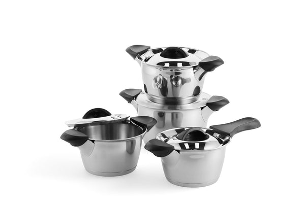Bk q-linair classic pottenset - 4 delig - veilig afgietsysteem