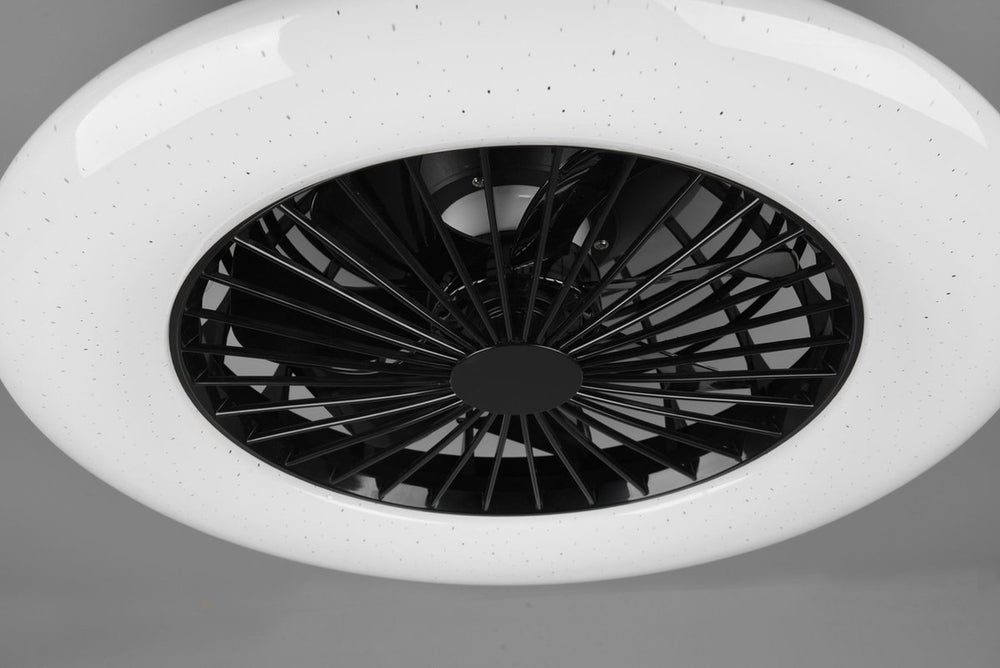 Rl live your light reality stralsund - plafondventilator - zwart mat - incl. 1x smd 30 w - licht apart schakelbaar - afstandsbediening - dimbaar - traploos instelbare lichtkleur - niet geschikt voor externe dimmer - geheugenfunctie - 3 snelheid - zomer- e