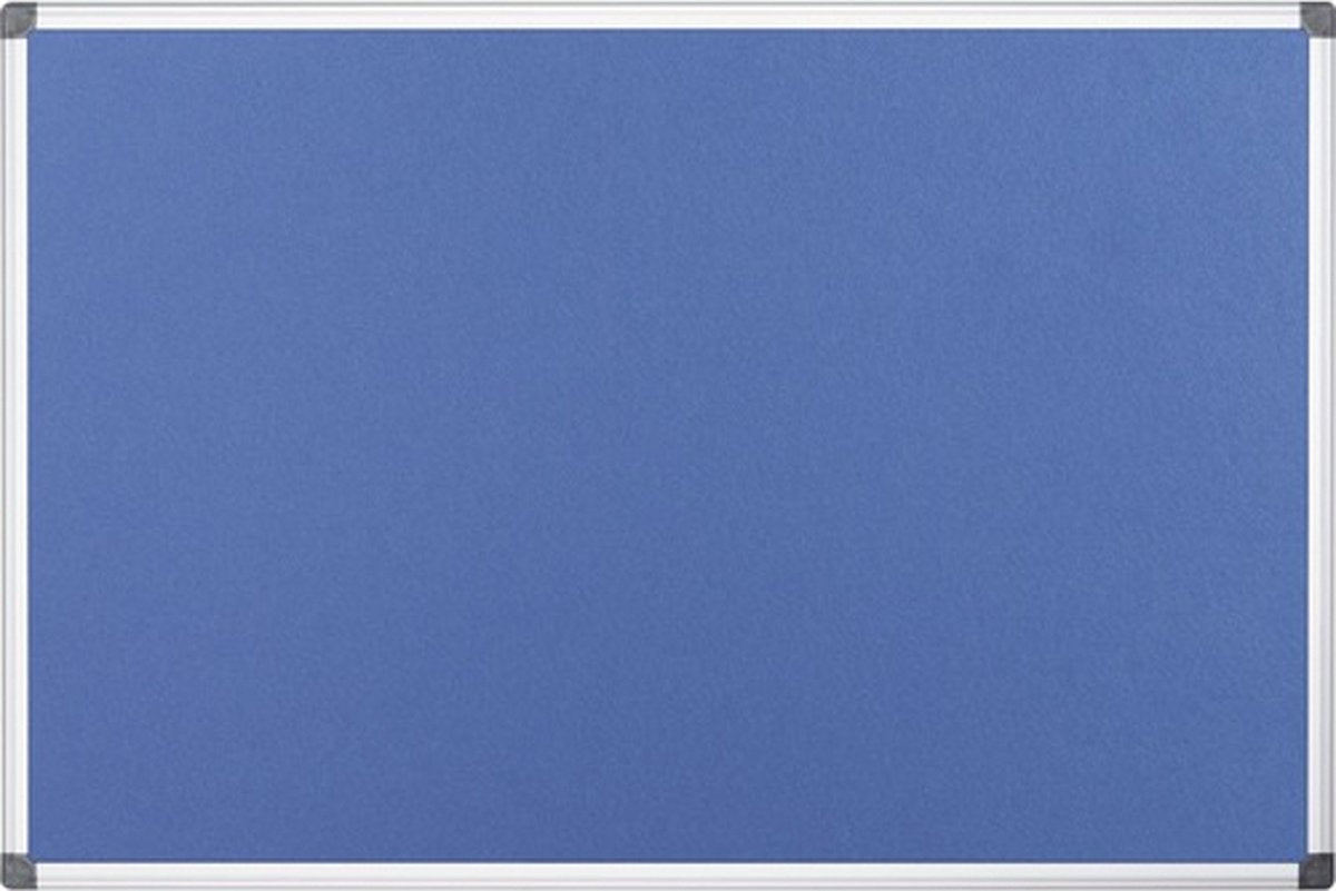 Bi-office viltbord blauw 120x90 cm