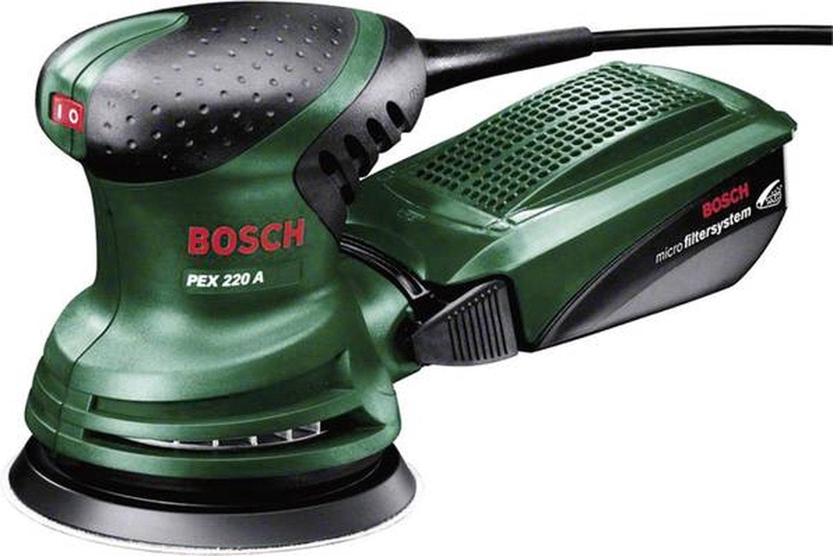 Bosch pex 220 a excenterschuurmachine - op snoer - 220w