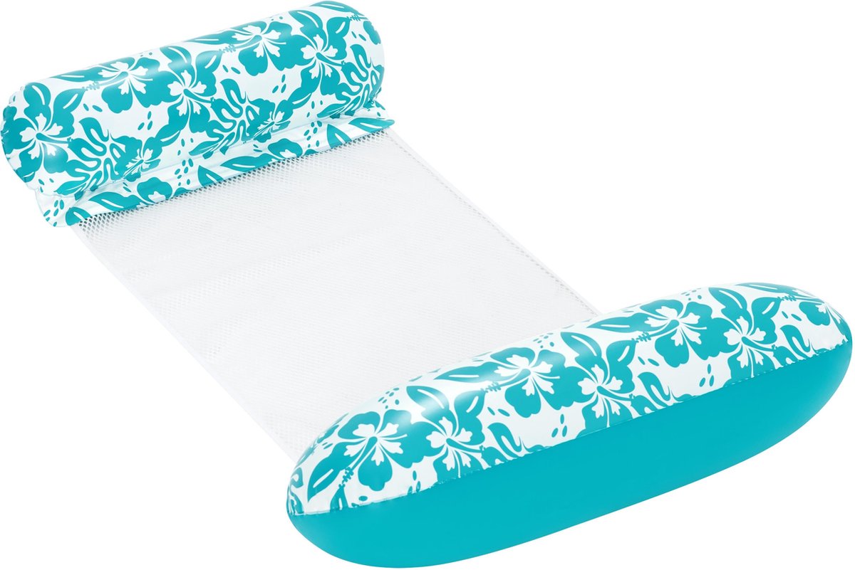 Bestway bloemen luchtbed met netbodem, 114cm