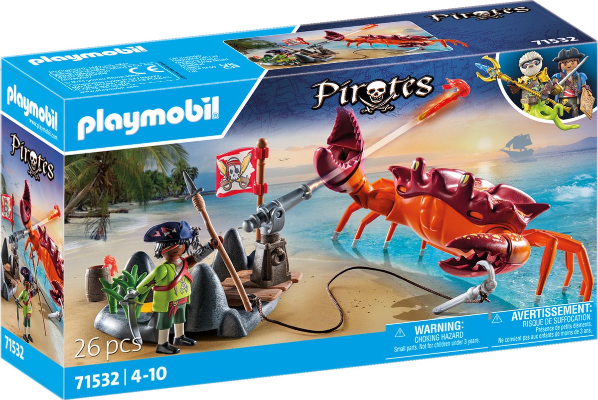 PLAYMOBIL Piratentocht tegen de Gigantische Krab 71532