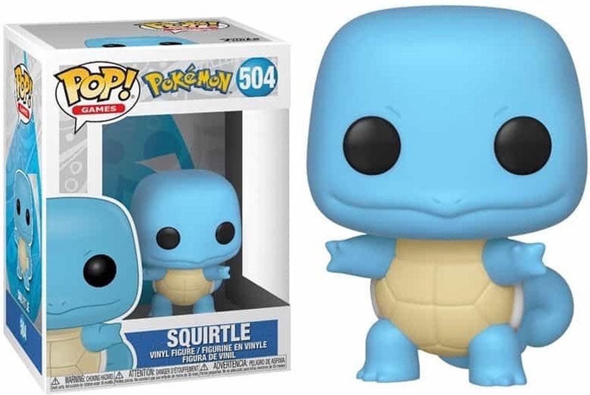 Funko pokémon pop! vinyl figure squirtle 9 cm - emea edition