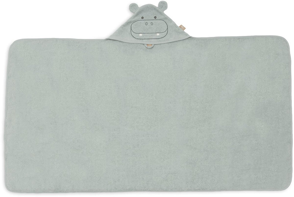 Jollein badcape badstof 70x130cm hippo happy
