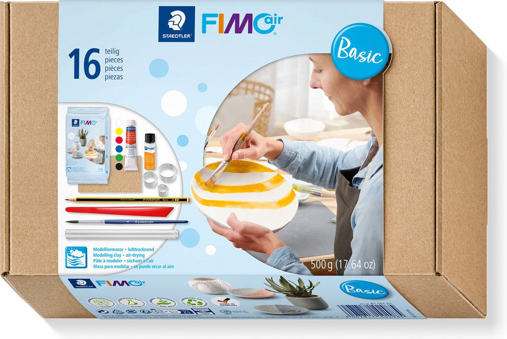 Fimo air - luchtdrogende boetseerklei - set basic