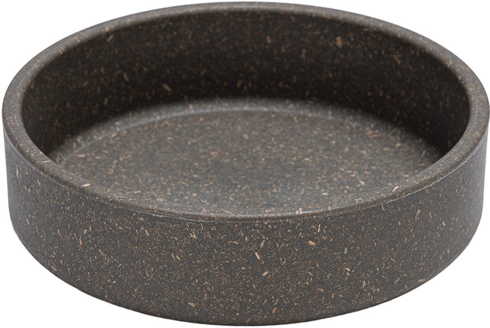 Designed by lotte eetbak noor - voerbak - drinkbak - kat - bamboe - grijs - 12 cm