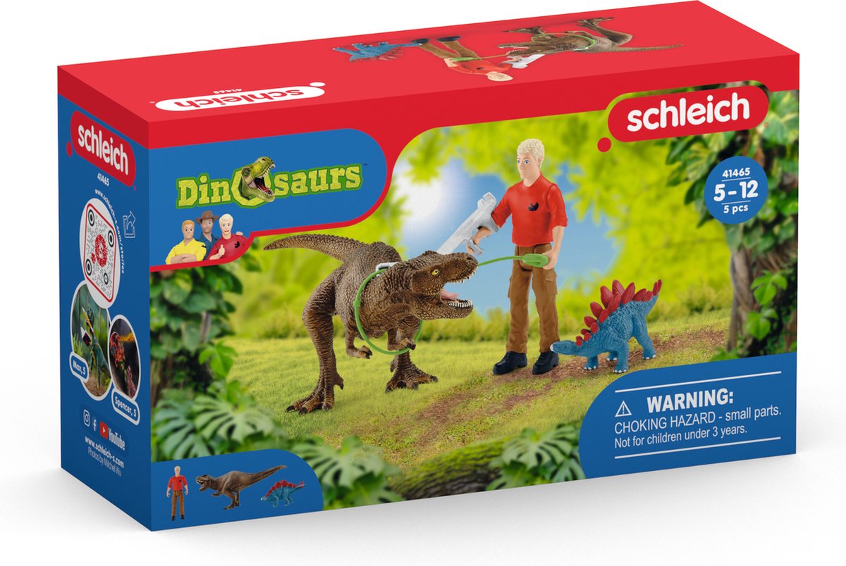 Schleich dinosaurussen tyrannosaurus rex aanval 41465
