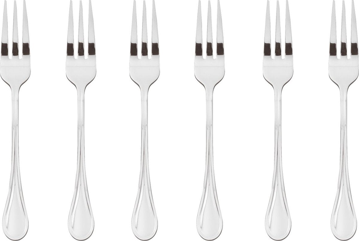 Sambonet gebaksvorkjes royal zilver 6 stuks