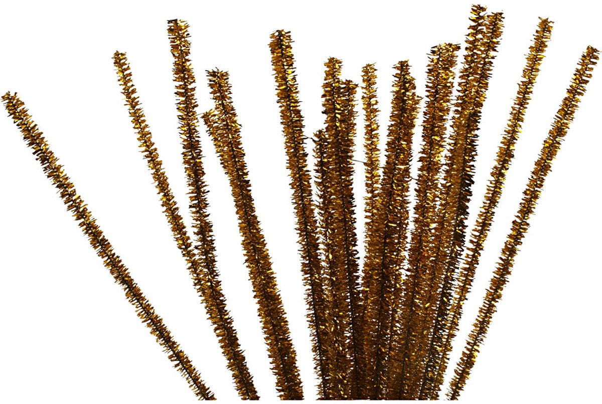 Creativ company chenille goud 30cm, 24st.