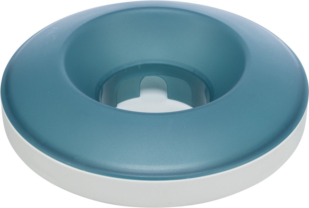 Trixie Slowfeeding schommelbak kunststof tpr grijs blauw
