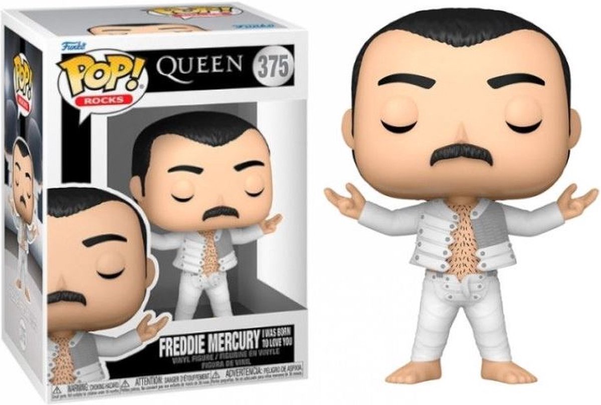 Funko pop rocks: queen - freddie mercury (i was born to love you) - pop