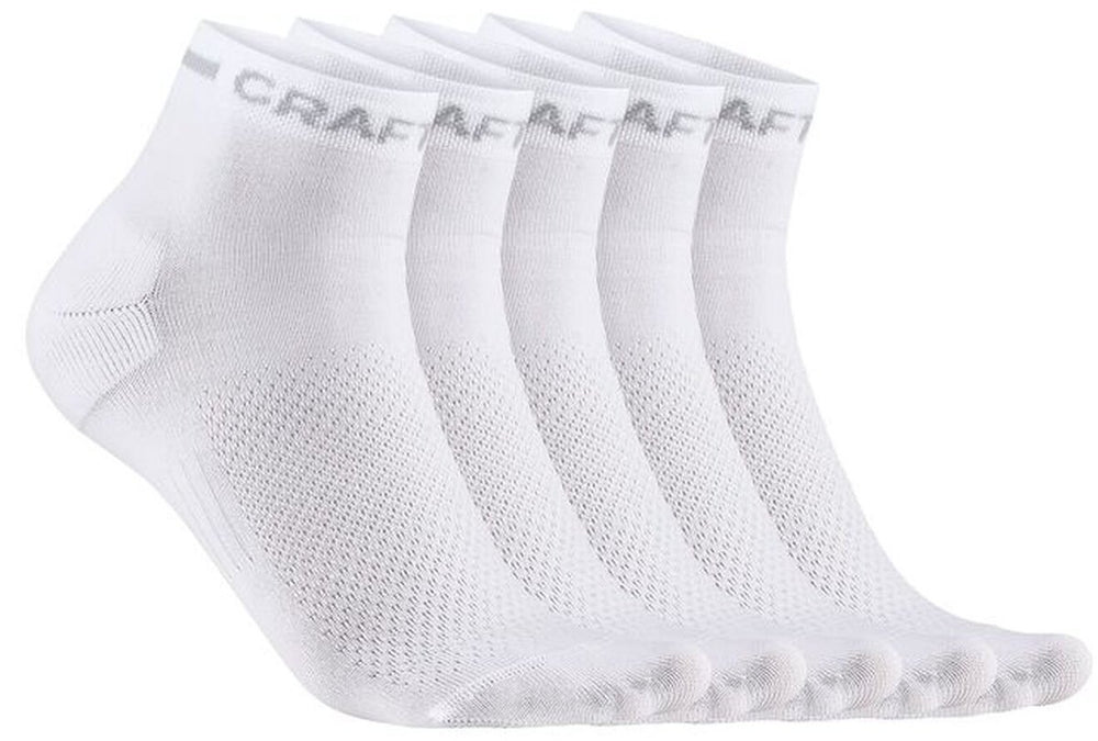 Craft active mid sock 5-pack unisex sportsokken - wit