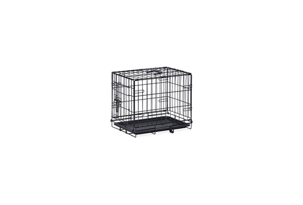 Beeztees hondenbench xs - bench - inklapbaar - zwart - 49x36x40 cm