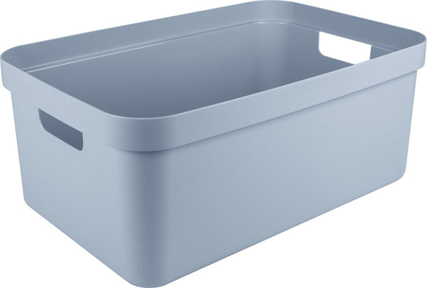 Sunware sigma home opbergbox 45l – 59x39x24,2 cm – blauw – bpa-vrij plastic, stapelbaar (deksel apart verkrijgbaar) – stijlvolle opbergmand voor kinderkamer woonkamer