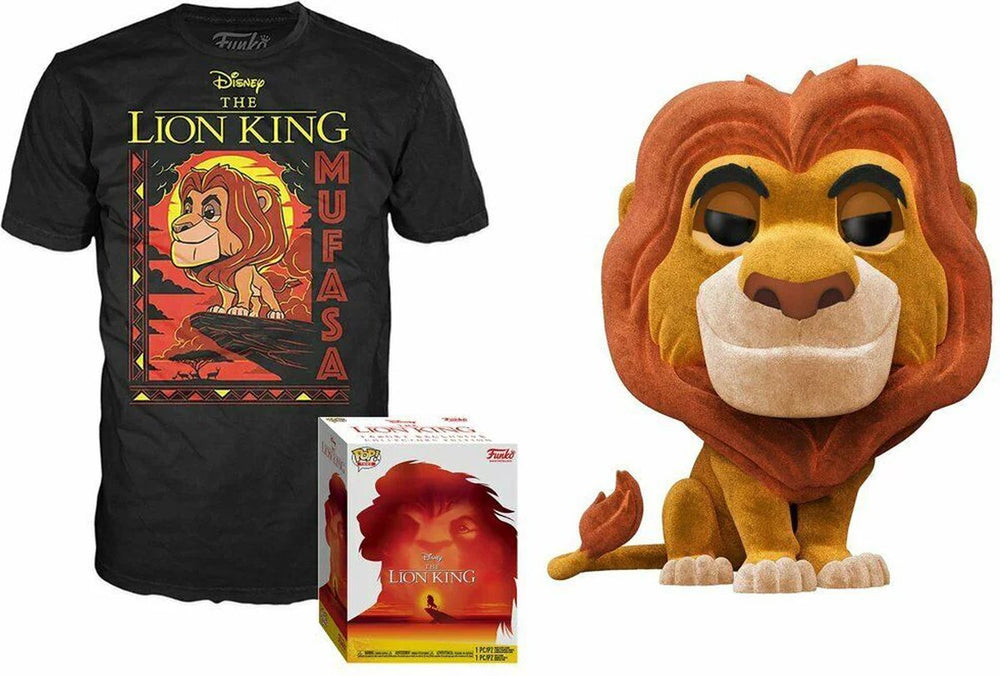 Funko pop! tee box: disney the lion king - mufasa (size m)