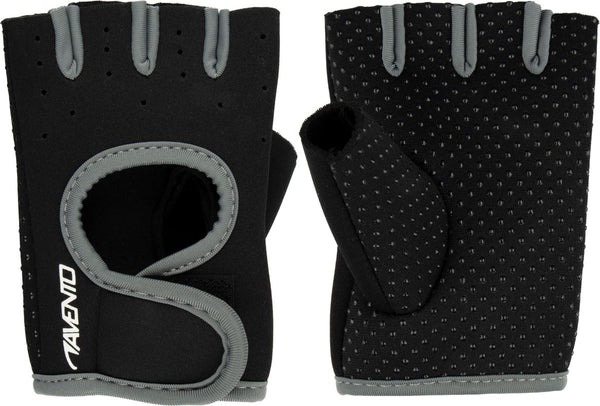 Avento fitness handschoenen - neopreen - zwart grijs - maat s m
