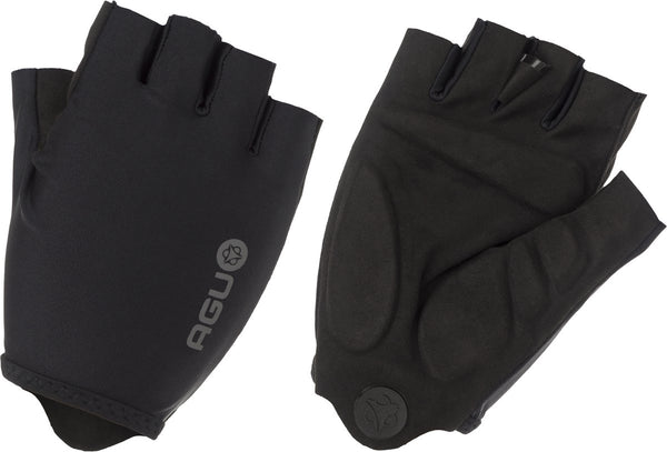 Agu gel fietshandschoenen zomer - wielrenhandschoenen dames heren - zwart - maat l