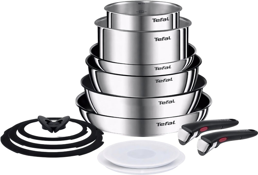 Tefal ingenio emotion pannenset - 13-delig - pannenset inductie - inclusief deksels - rvs - stapelbaar - geschikt voor alle warmtebronnen