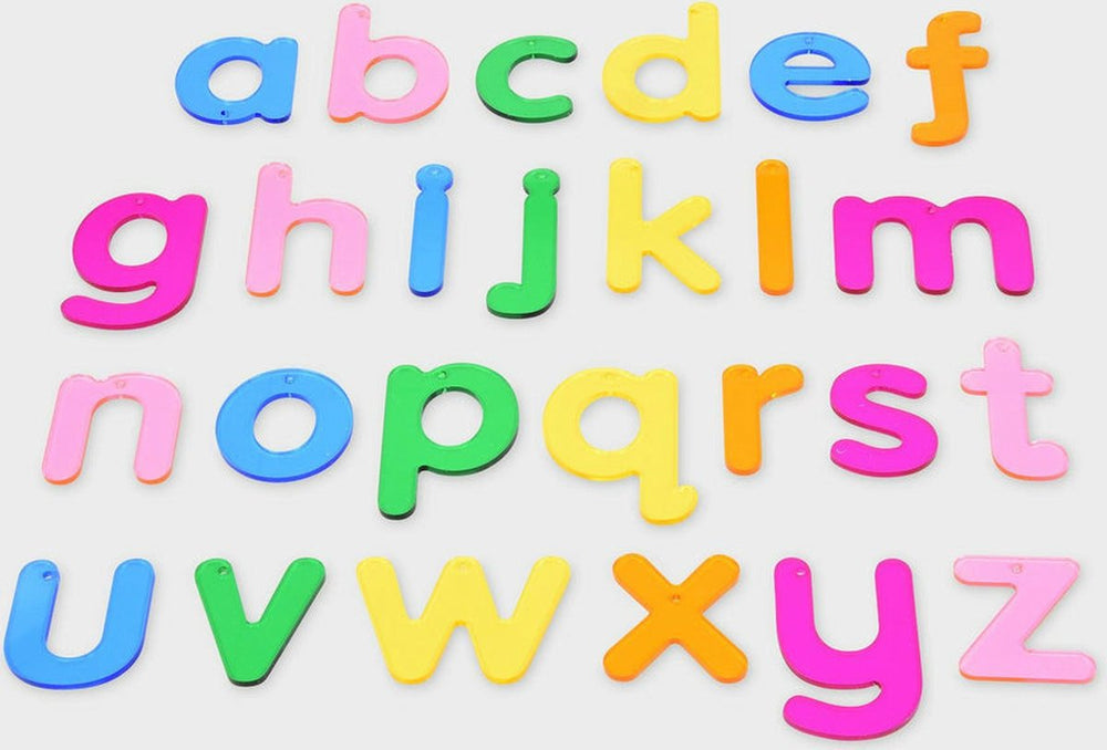 Tickit - transparante gekleurde letters (26 stuks)