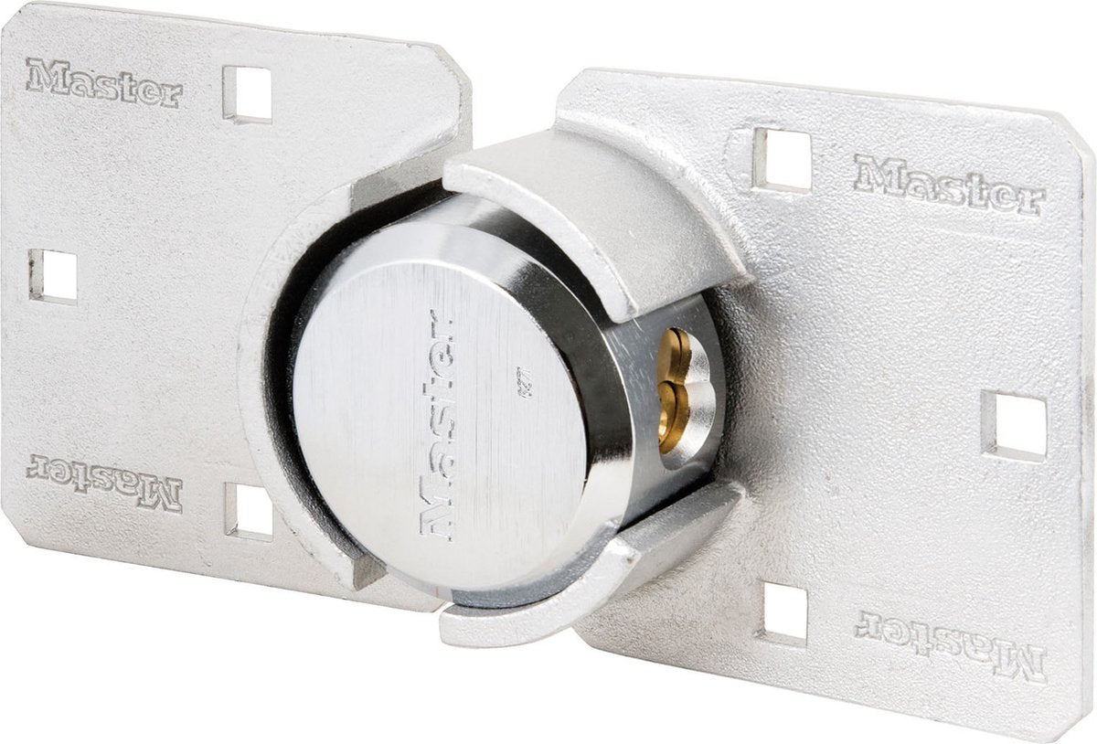 Masterlock master lock hang- en overvalslot set staal zilverkleurig 736eurd