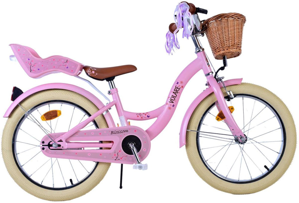 Volare bloesem kinderfiets - meisjes - 18 inch - roze
