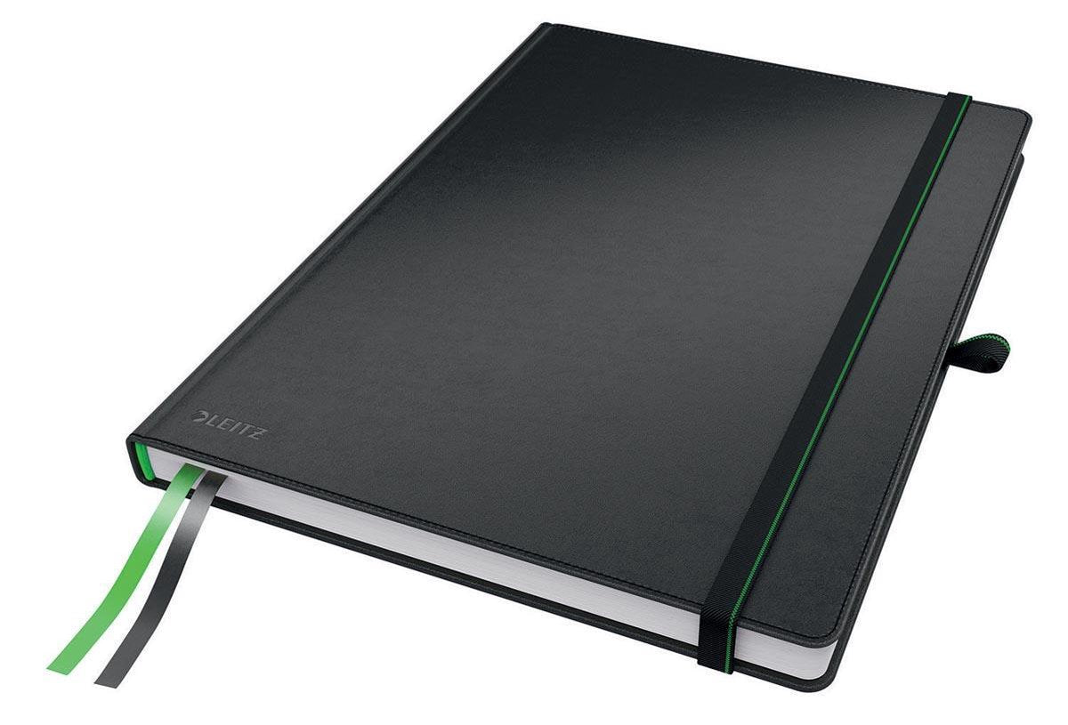Leitz complete notitieboek a4 geruit - met hardcover - zwart