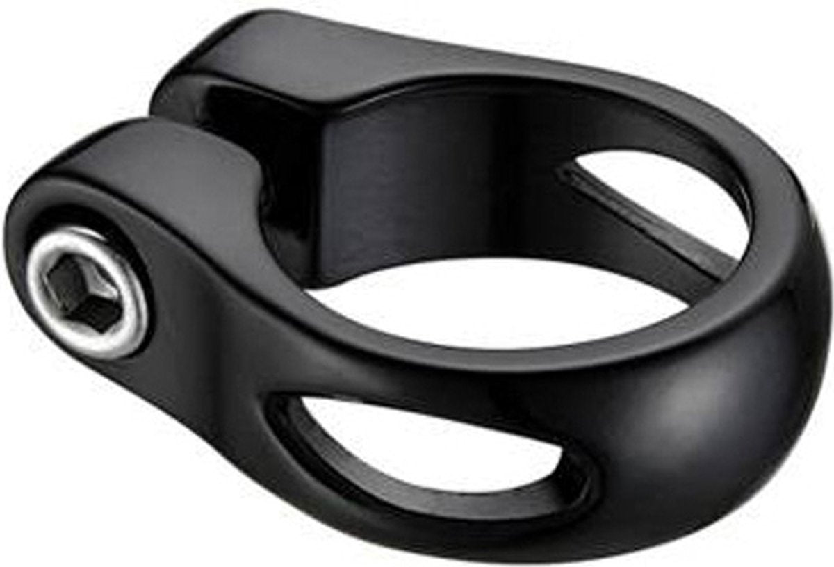 Union zadelpenklem 34,9mm sleuf zwart