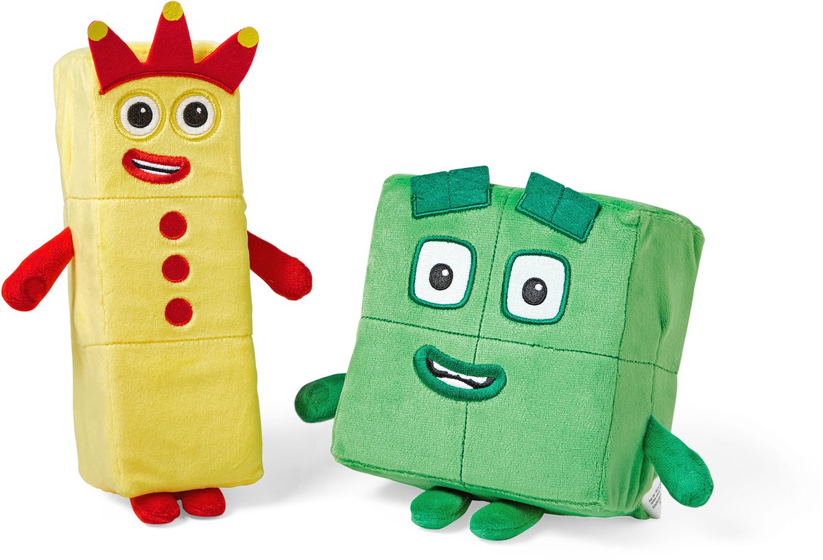 Learning resources numberblocks® three four - knuffelset - vanaf 18 maanden