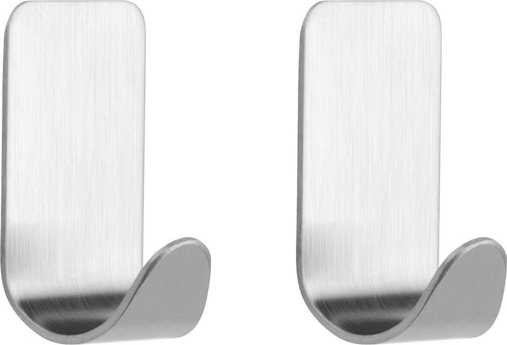Tiger - handdoekhaak basic - 2 stuks - rvs geborsteld