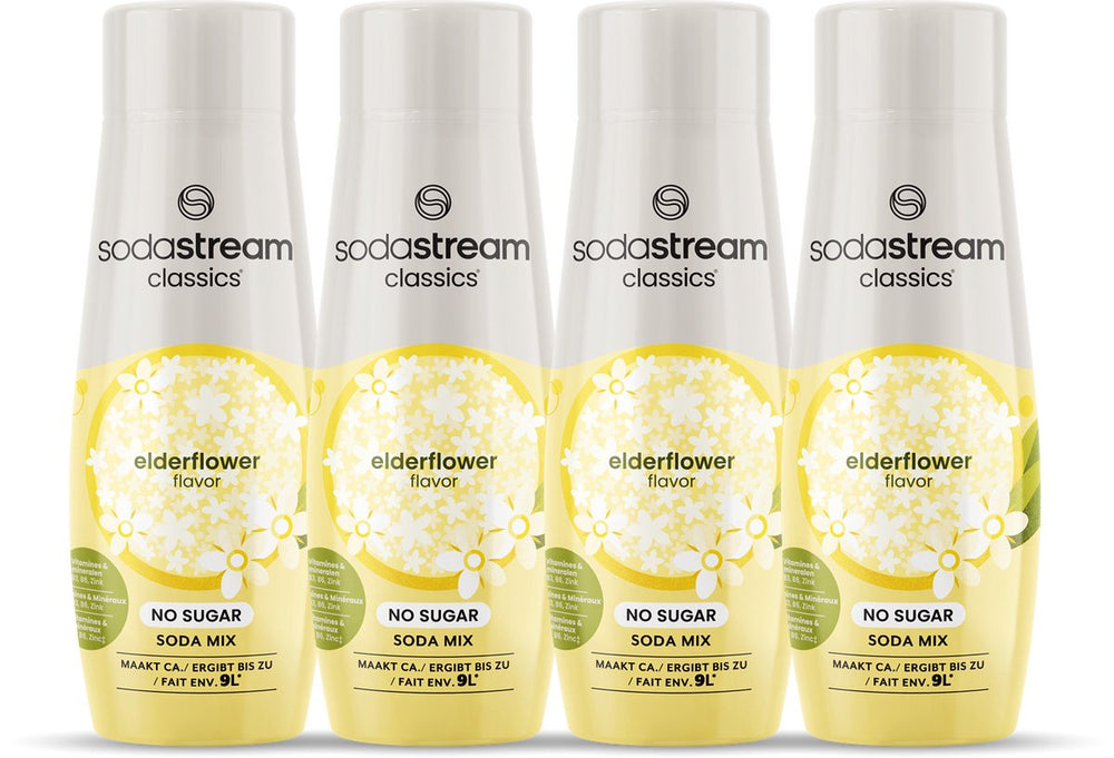 Sodastream elderflower zero siroop - 4 pack