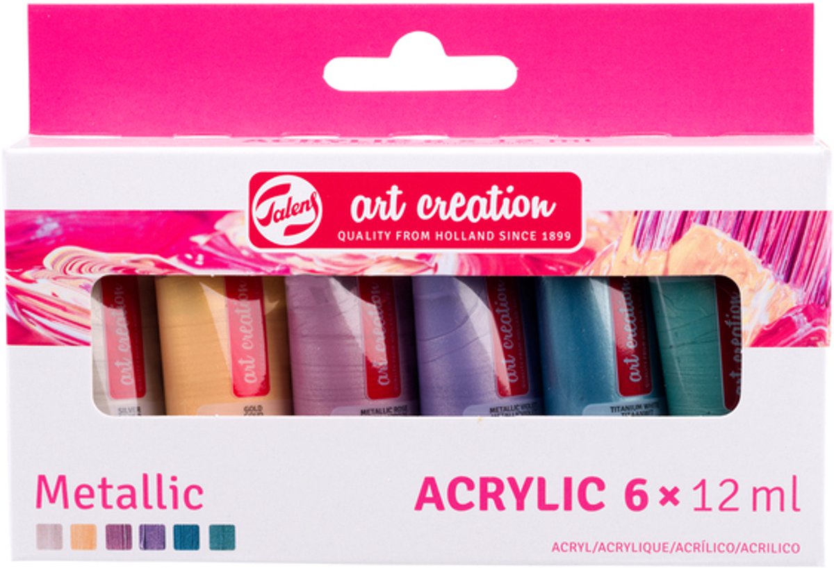Talens art creation acrylverfset metallic, 6x12ml