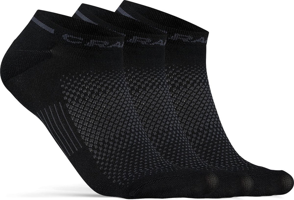 Craft active shaftless sock 3-pack unisex sportsokken - zwart