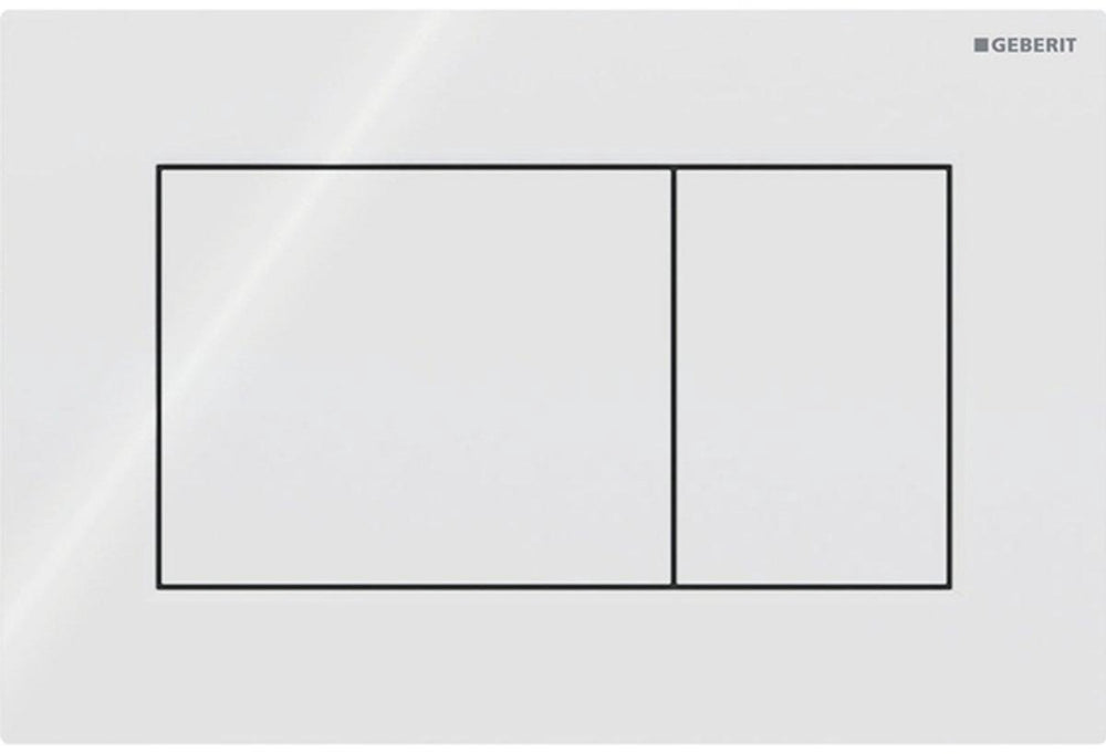 Geberit sigma01 bedieningsplaat - 2-toets spoeling - vierkant - alpien wit