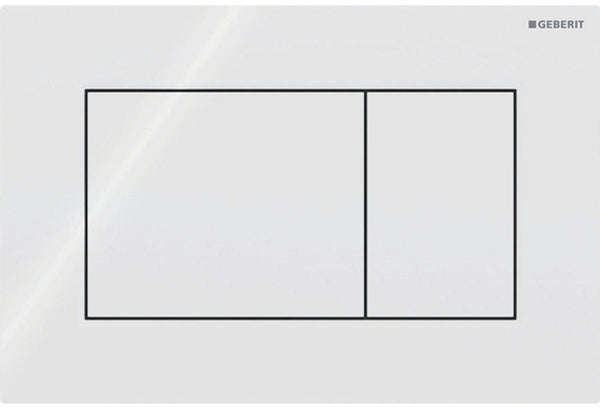 Geberit sigma01 bedieningsplaat - 2-toets spoeling - vierkant - alpien wit