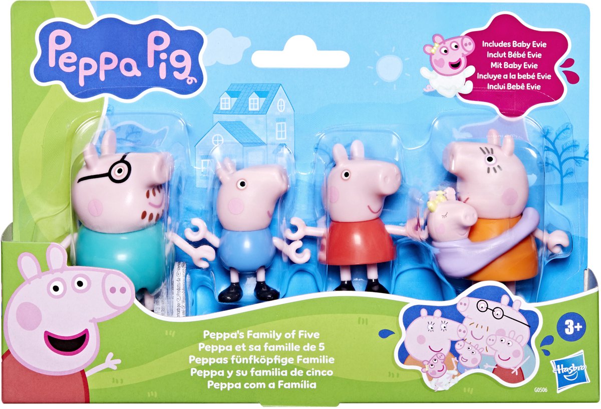 Peppa pig familie speelgoedset - speelfiguur