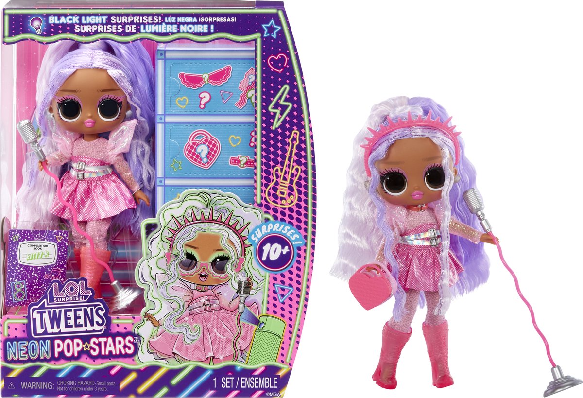 Lol verrassing tweens neon popsterren - kitty k
