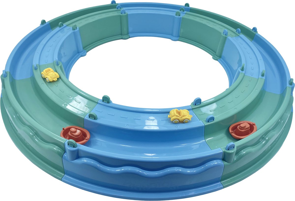 Viking toys - re:line - zandbak en waterbaan - inclusief 2 auto's en bootjes