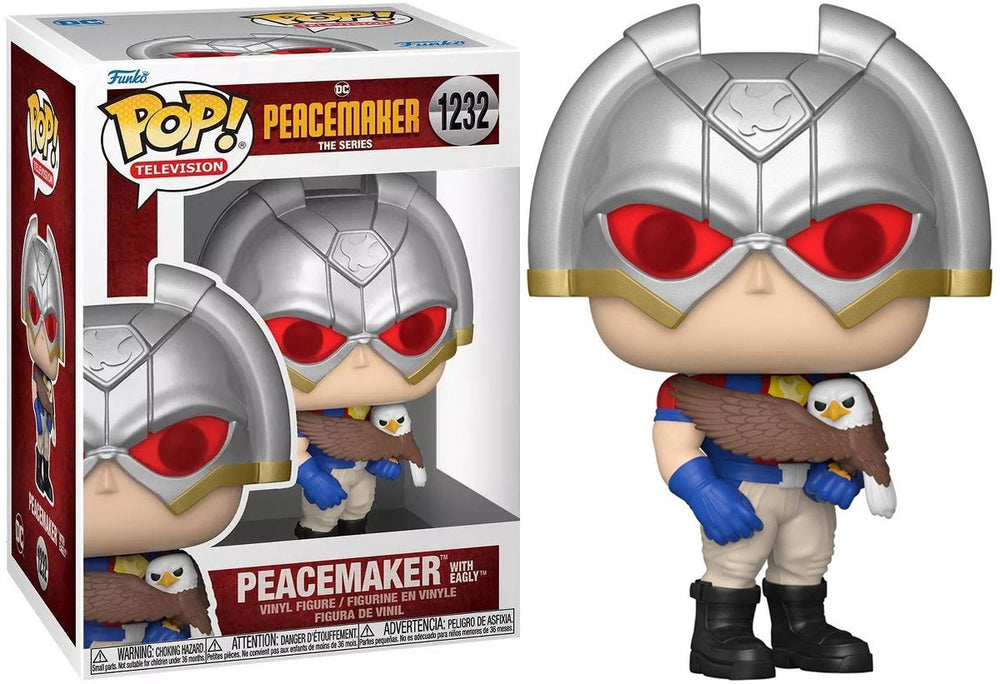 Funko peacemaker - dc comics pop! tv peacemaker with eagly 9 cm verzamelfiguur - multicolours