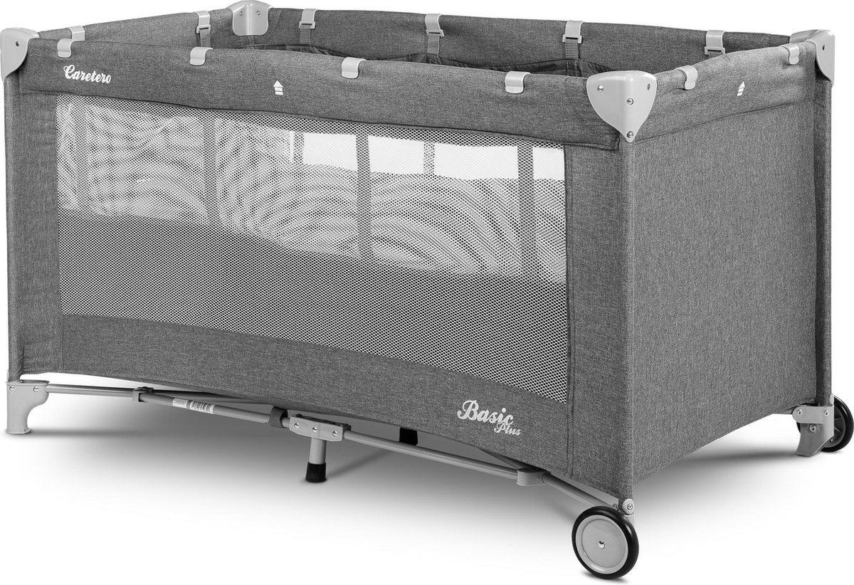 Caretero - campingbedje basic plus graphite