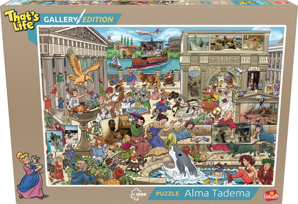 Goliath thats life gallery edition: alma tadema - 1000 puzzelstukjes - legpuzzel (68x48cm)