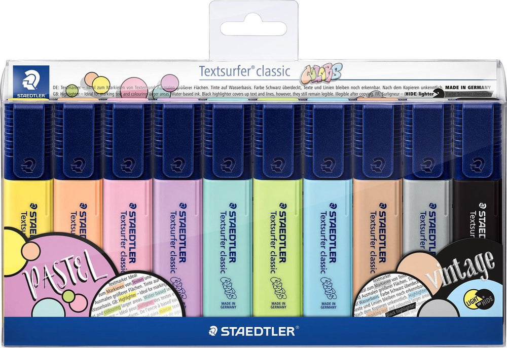 Staedtler textsurfer classic tekstmarker - set 10 st new