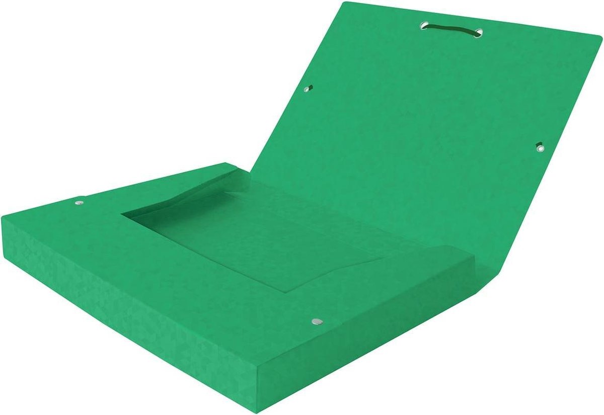 Oxford elastobox top file+ a4 40mm groen